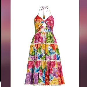 FARM Rio Multicolor Floral Midi Dress